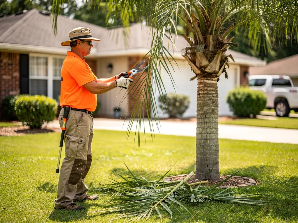 Palm Tree Trimming